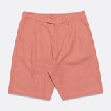 Textured Wave Double Pleated Shorts