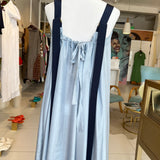 Australia Blue Silk Maxi Dress