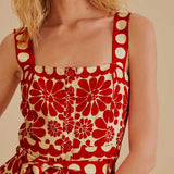 Palermo Red Playsuit