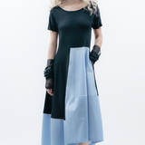 FERT Dress in Black-Blue