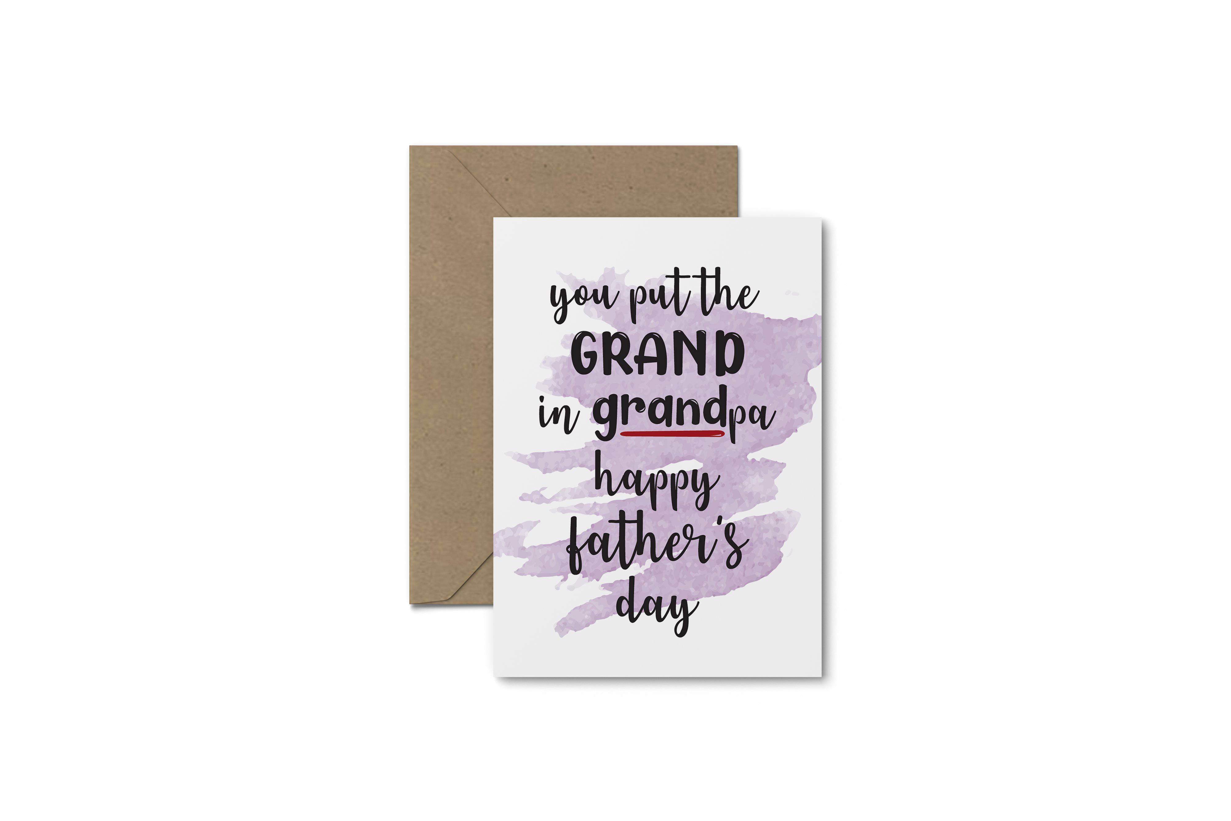 Grand In Grandpa! Father’s Day Card - South of London