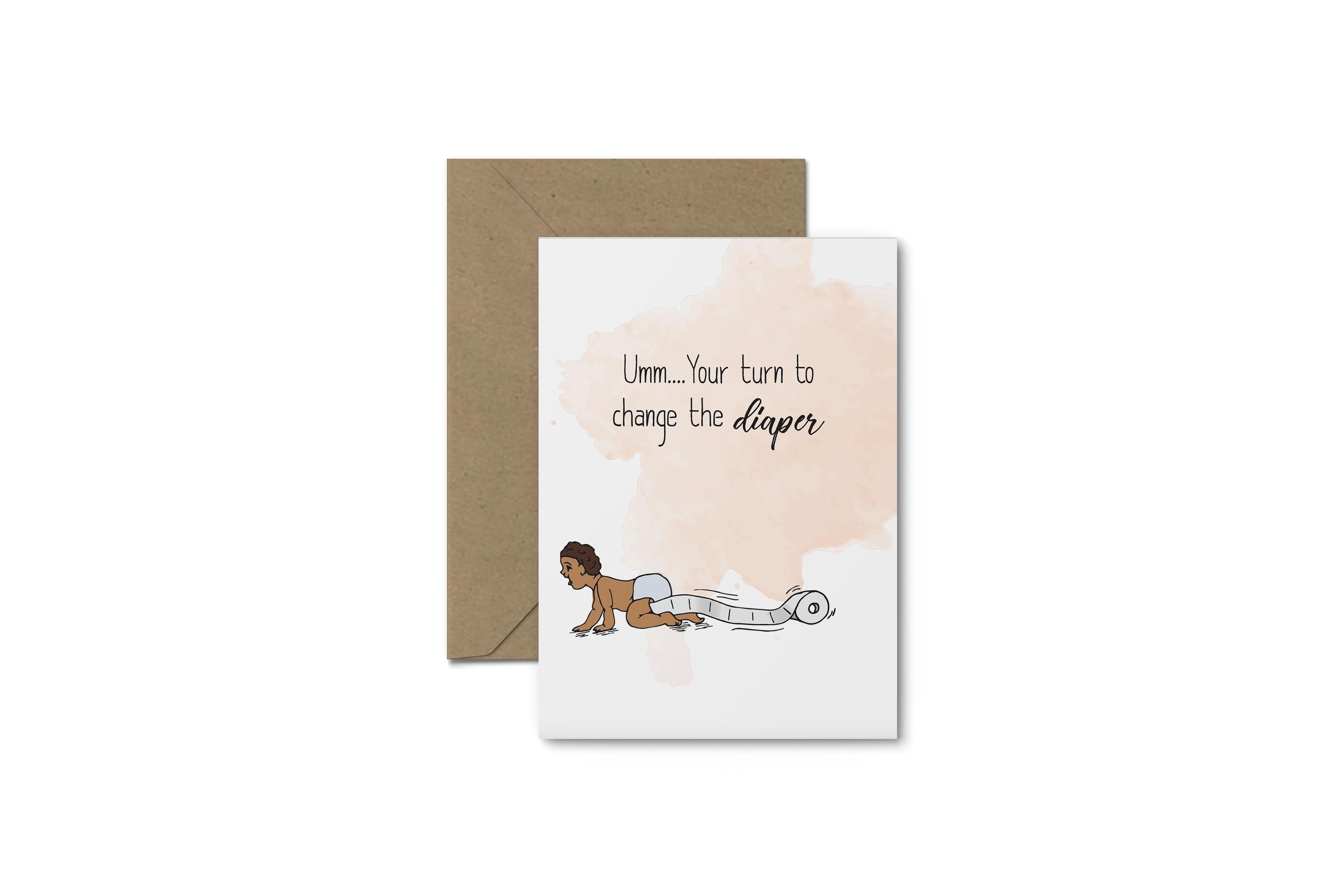 Your Turn! Baby Shower Card - South of London